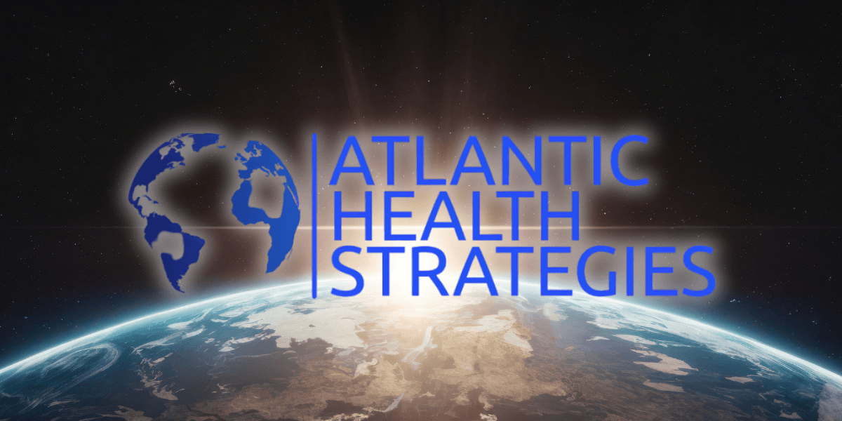 Logo of Atlantic Health Strategies over an image of Earth from space