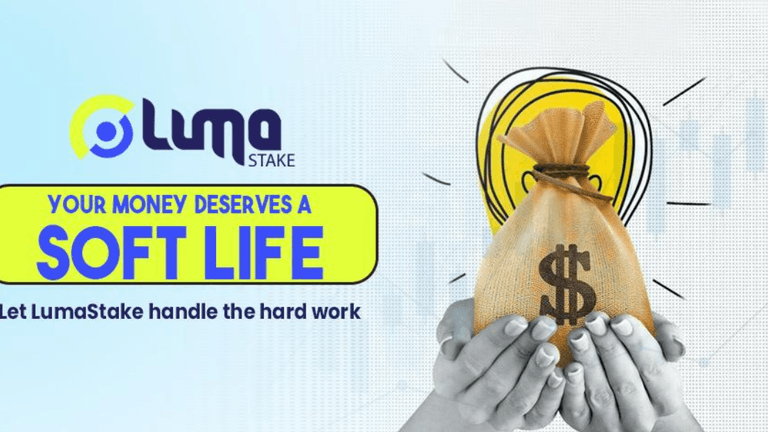 LumaStake logo highlighting its focus on crypto staking, providing a secure and user-friendly platform for earning passive income.