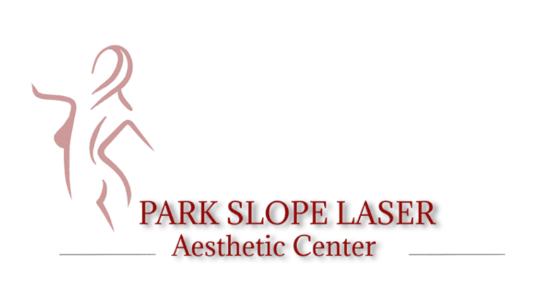 Logo of Park Slope Laser Aesthetic Center with an elegant design representing the brand's focus on body shaping and aesthetic treatments.