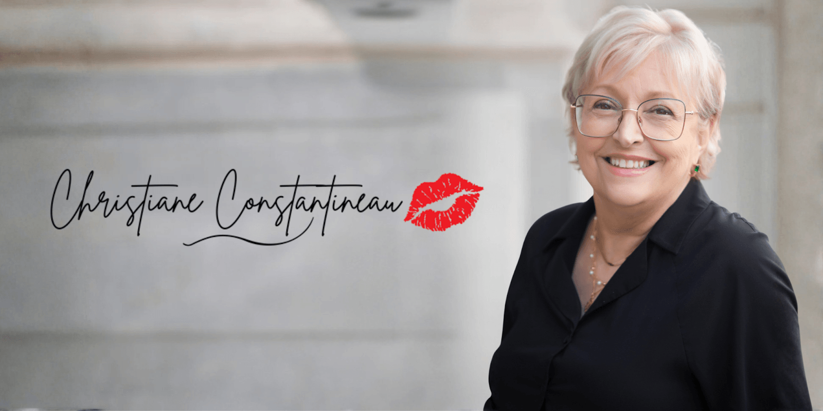 Christiane Constantineau, a resilient entrepreneur and author, embodying strength, leadership, and success in business despite challenges.
