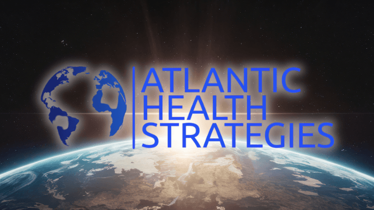 Logo of Atlantic Health Strategies over an image of Earth from space